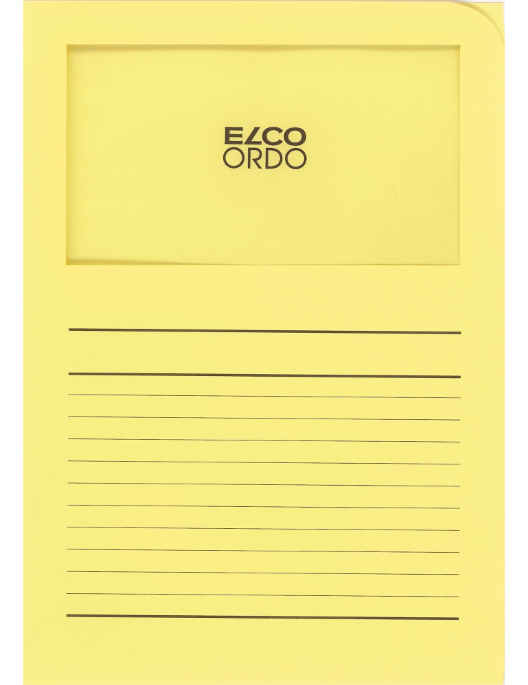 Map Elco Ordo Classico m/venst. A4 - 120gr Bedr. geel - verp.100