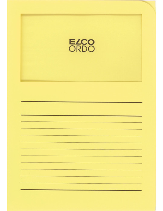 Chemises à fen. Ordo Classico A4 120gr/m² - Jaune  - 100 p