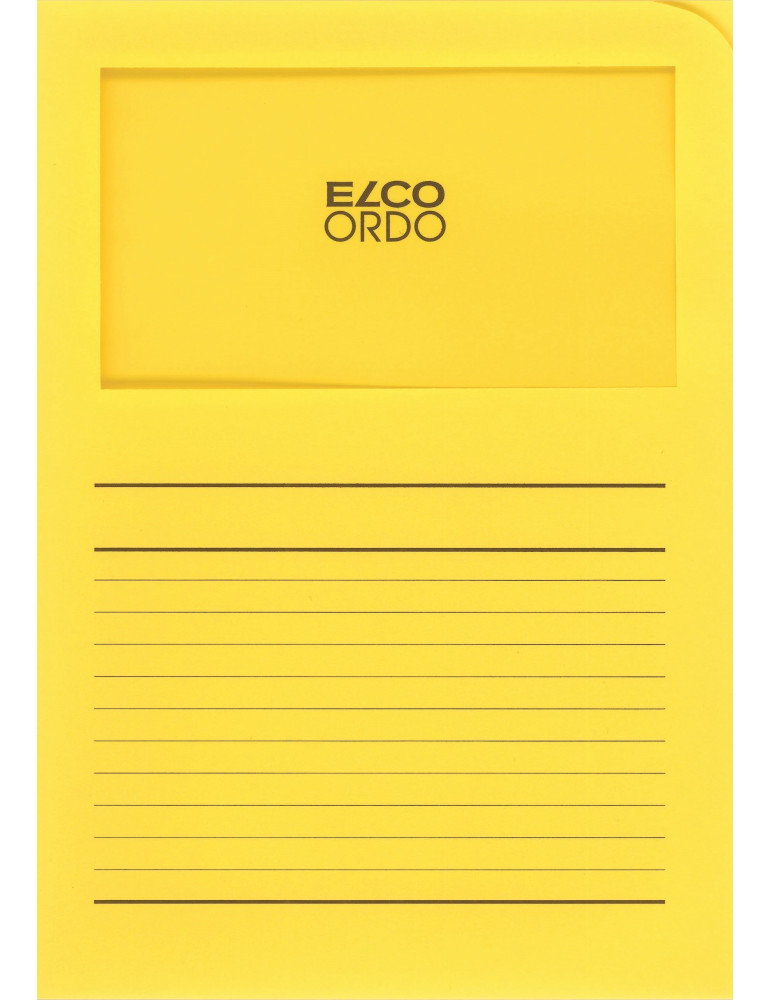 Map Elco Ordo Classico m/venst. A4 - 120gr Bedr. diepgeel - verp.100