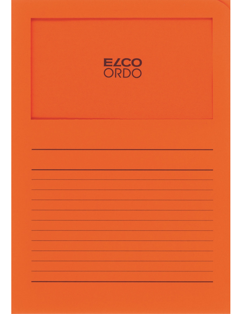 Map Elco Ordo Classico m/venst. A4 - 120gr Bedr. oranje- verp.100