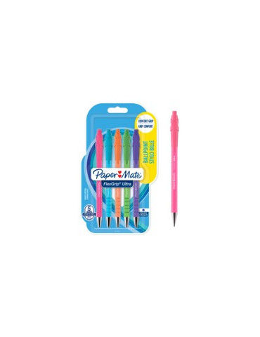 FLEXGRIP RT FUN/BRIGHT BALLPEN M.BLUE BLISTER X5 2
