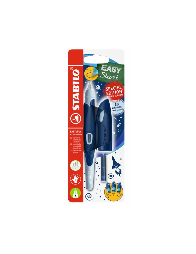 EASYbirdy 3D DreamWorld RIGHT blister blue  + 1 cartridge + tool