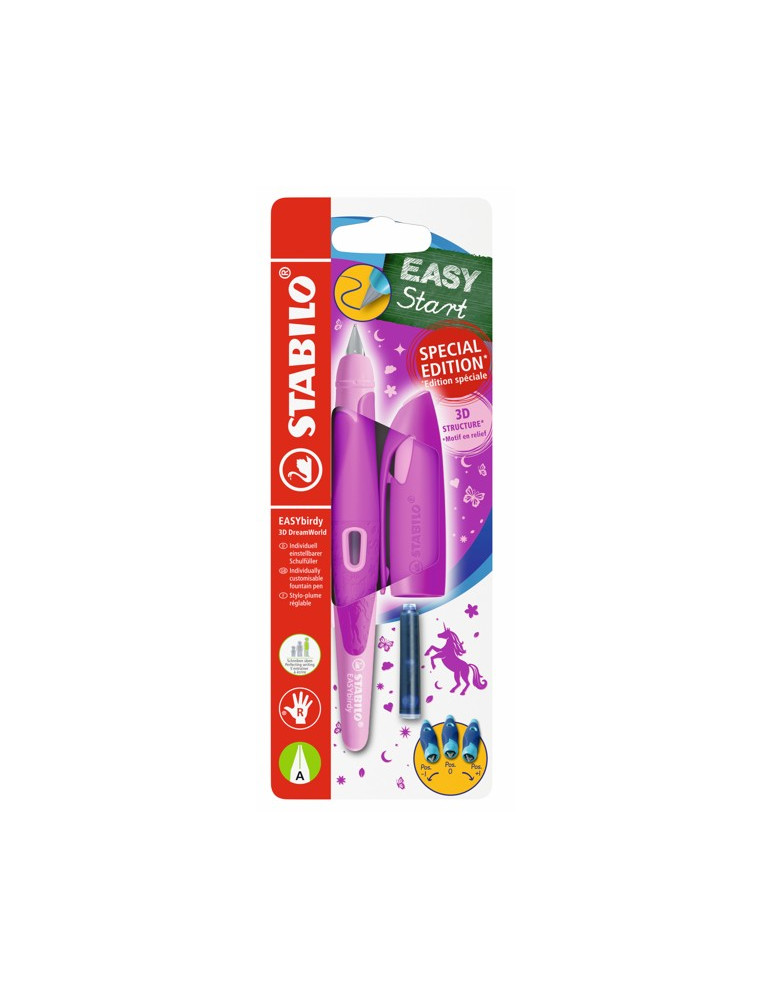 EASYbirdy 3D DreamWorld RIGHT blister pink + 1 cartridge + tool