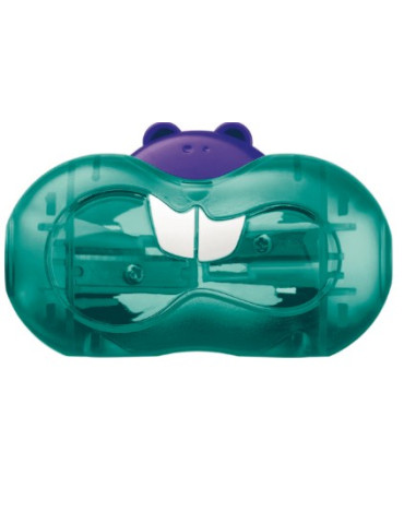 Taille-crayons CROC CROC TWIST, 2 usages, coloris assortis, en présent