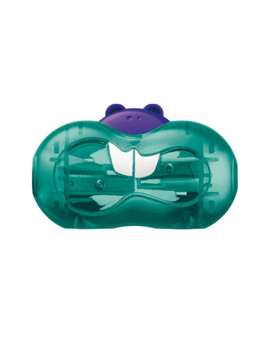 Taille-crayons CROC CROC TWIST, 2 usages, coloris assortis, en présent