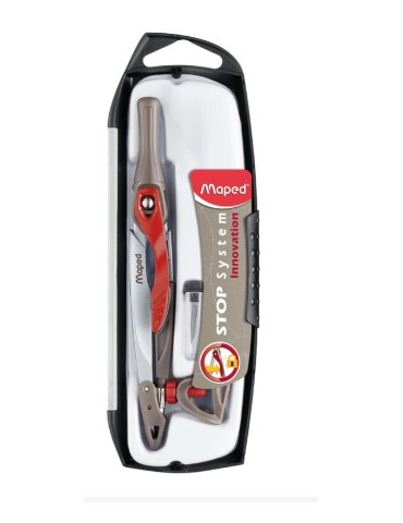 Coffret compas 3 pièces STOP SYSTEM EASY : 1 compas, 1 bague, 1 étui-m