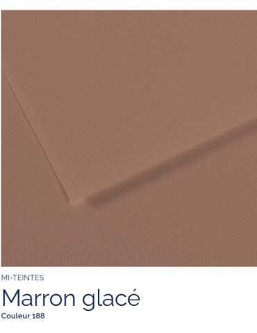 FEUILLE   MI-TEINTES®  A4 160G MARRON GLACE 188