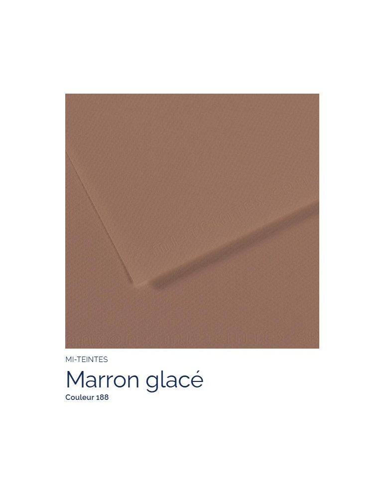 FEUILLE   MI-TEINTES®  A4 160G MARRON GLACE 188