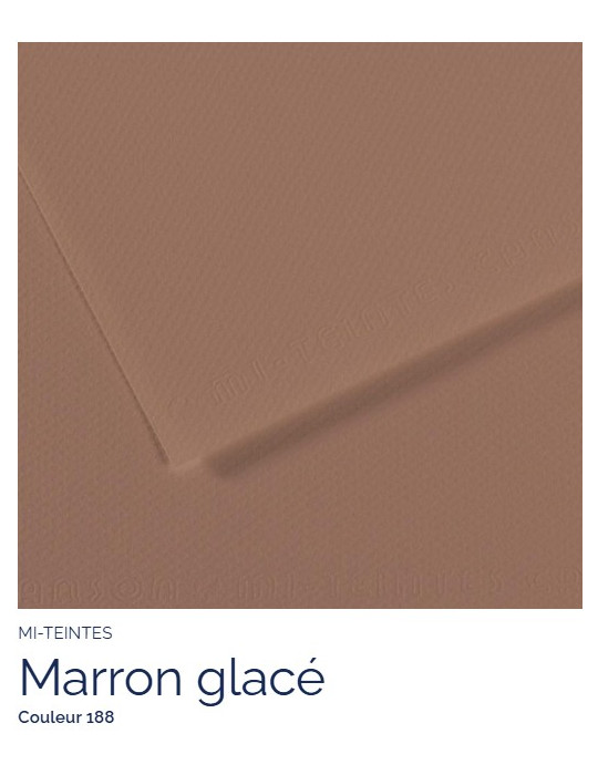 FEUILLE   MI-TEINTES®  A4 160G MARRON GLACE 188