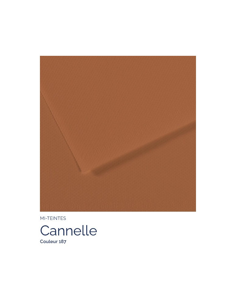 FEUILLE   MI-TEINTES®  A4 160G CANNELLE 187