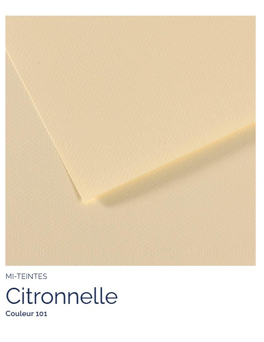 FEUILLE   MI-TEINTES®  A4 160G  CITRONELLE  101