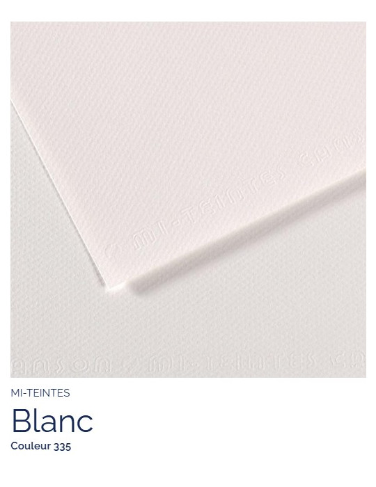 FEUILLE   MI-TEINTES®  A4 160G  BLANC 335