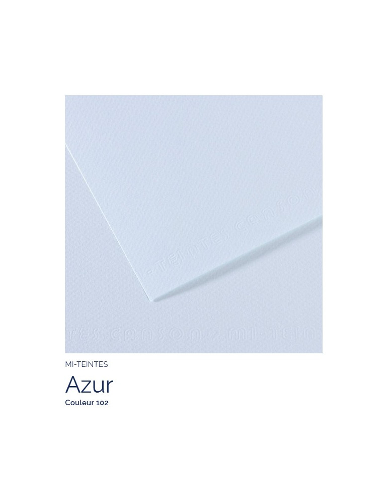 FEUILLE   MI-TEINTES®  A4 160G  AZUR 102