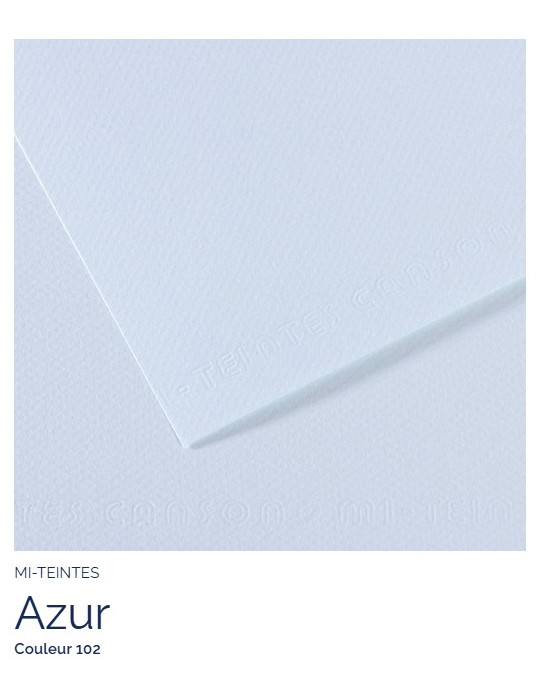 FEUILLE   MI-TEINTES®  A4 160G  AZUR 102