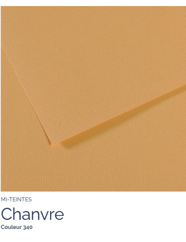 FEUILLE   MI-TEINTES®  A4 160G  CHANVRE CLAIR  340