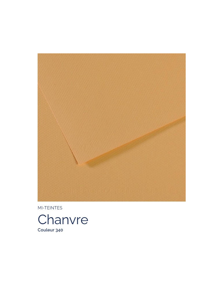 FEUILLE   MI-TEINTES®  A4 160G  CHANVRE CLAIR  340