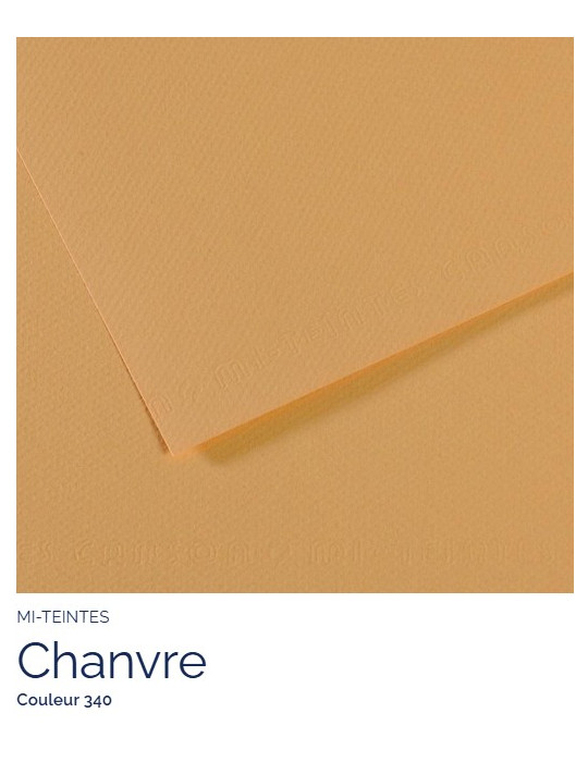 FEUILLE   MI-TEINTES®  A4 160G  CHANVRE CLAIR  340