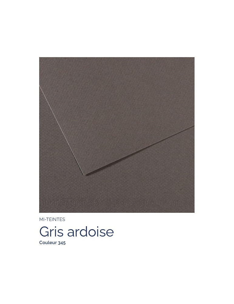FEUILLE   MI-TEINTES®  A4 160G  GRIS ARDOISE  345
