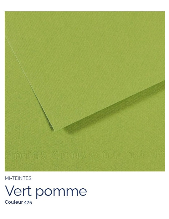 FEUILLE   MI-TEINTES®  A4 160G  VERT POMME  475