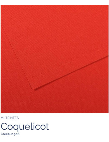 FL   MI-TEINTES®  A4 160G  COQUELICOT   506