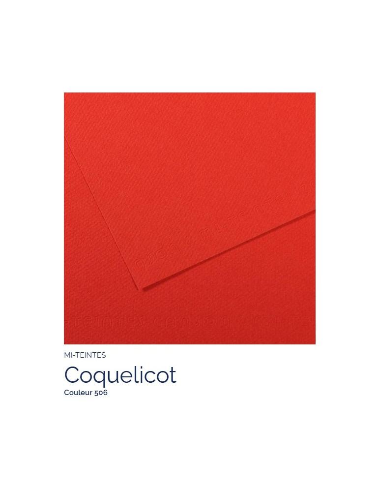 FL   MI-TEINTES®  A4 160G  COQUELICOT   506