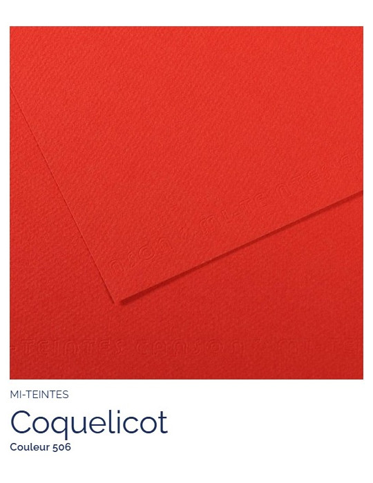 FL   MI-TEINTES®  A4 160G  COQUELICOT   506