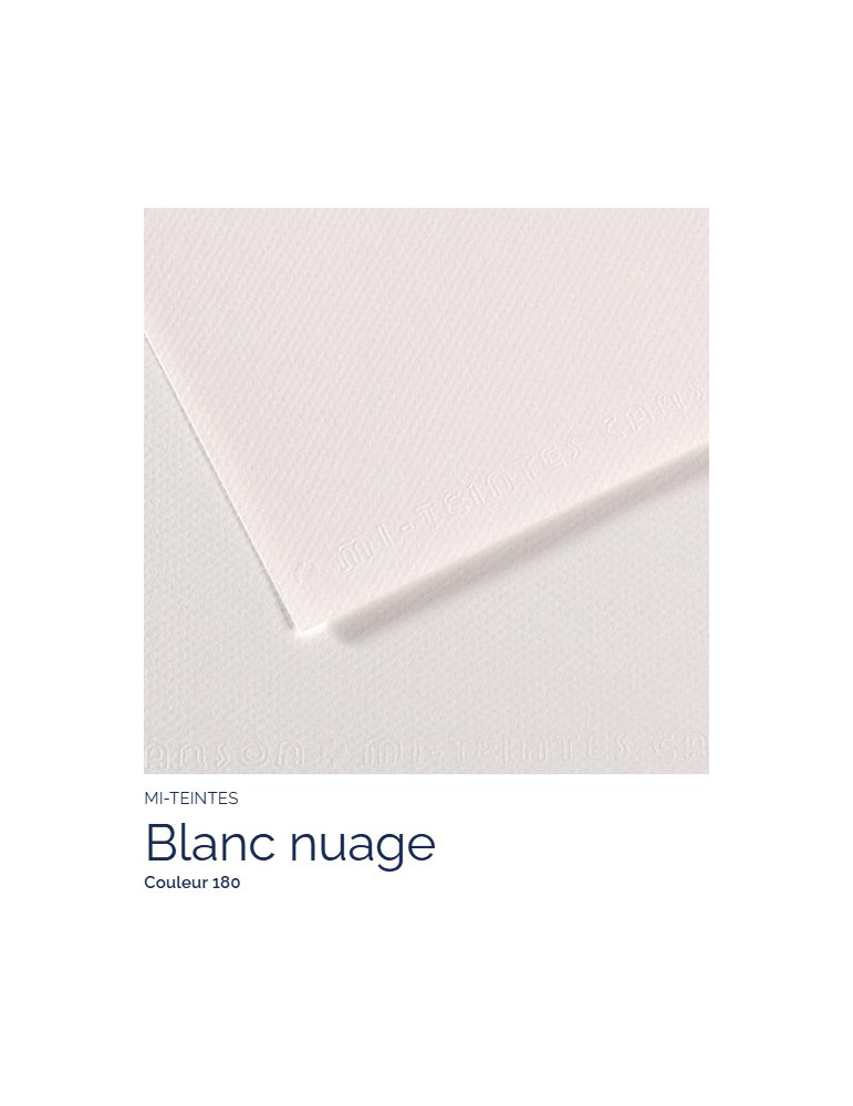 FEUILLE   MI-TEINTES®  A4 160G BLANC NUAGE 180