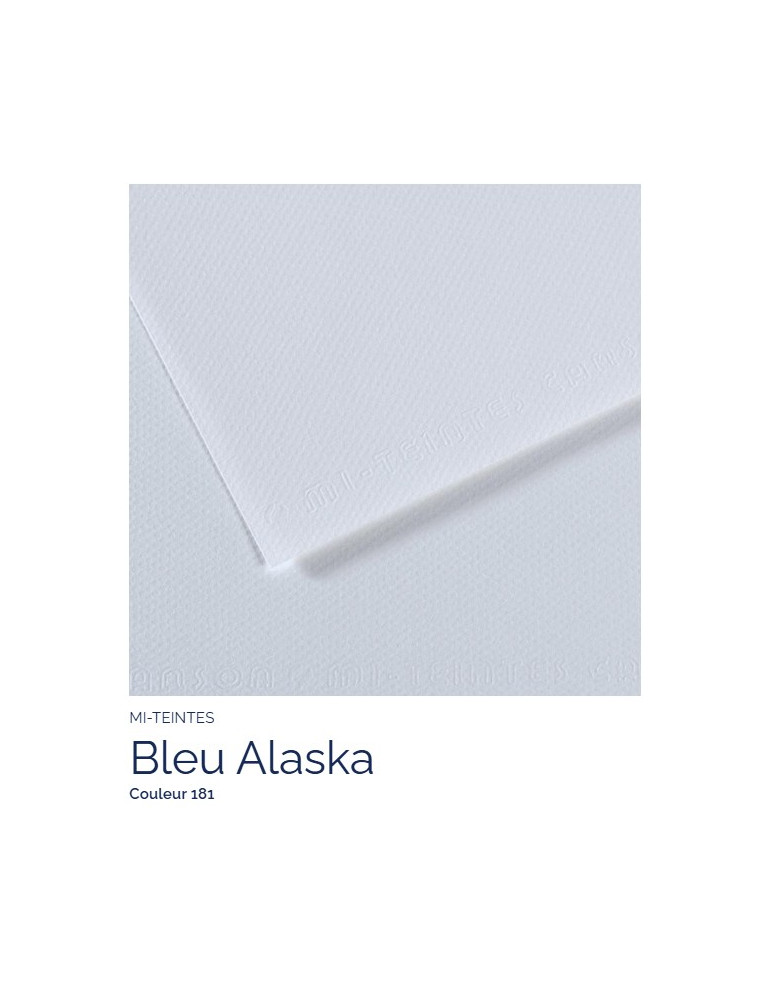 FEUILLE   MI-TEINTES®  A4 160G BLEU ALASKA 181