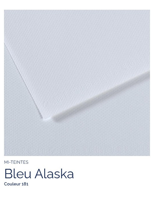 FEUILLE   MI-TEINTES®  A4 160G BLEU ALASKA 181
