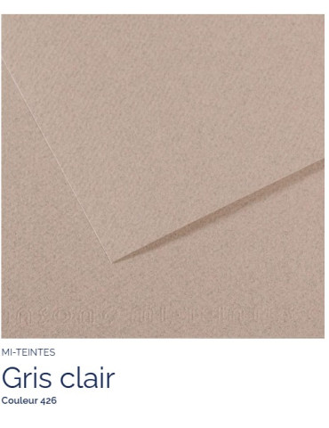 FEUILLE   MI-TEINTES®  A4 160G  GRIS CLAIR  426
