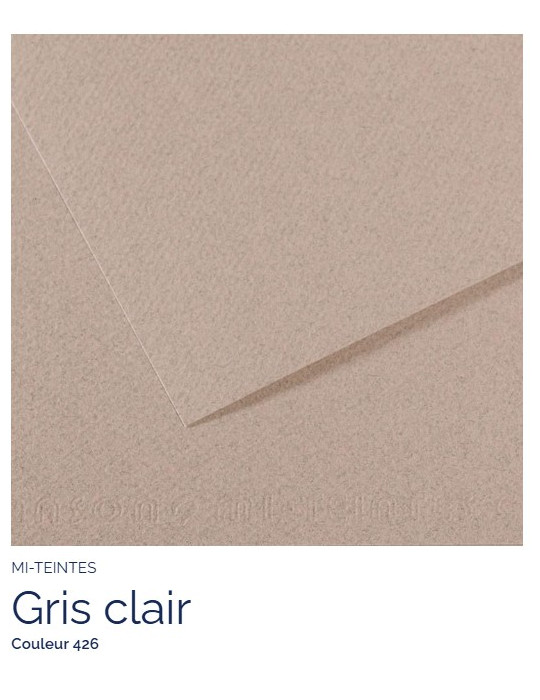 FEUILLE   MI-TEINTES®  A4 160G  GRIS CLAIR  426