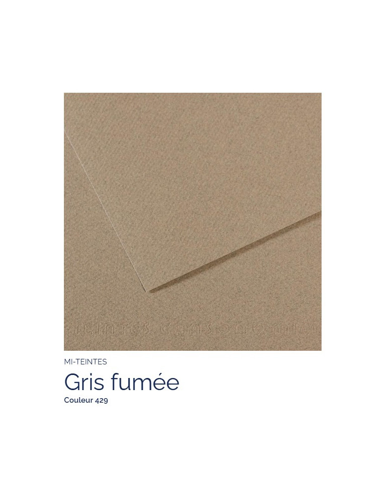 FEUILLE   MI-TEINTES®  A4 160G  GRIS FUMEE  429