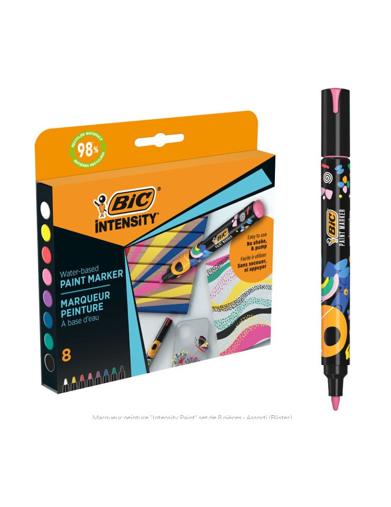 Paint marker box 8 Couleurs vives