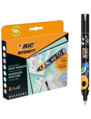 Paint marker box 8 Couleurs pastel