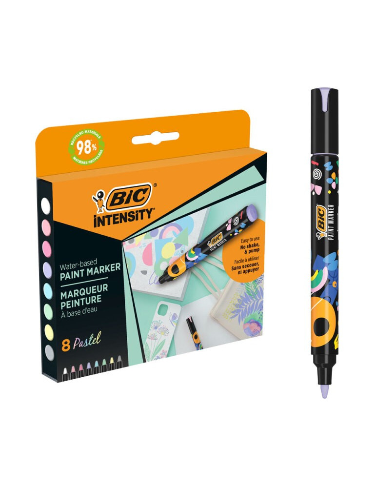 Paint marker box 8 Couleurs pastel