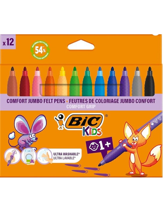 BIC® Kids Comfort Jumbo étui 12