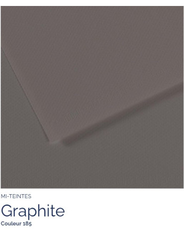 FEUILLE   MI-TEINTES®  A4 160G GRAPHITE 185