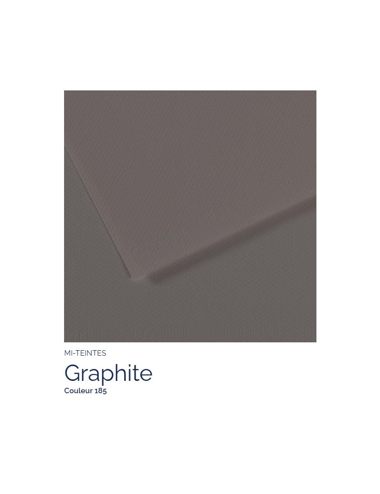 FEUILLE   MI-TEINTES®  A4 160G GRAPHITE 185