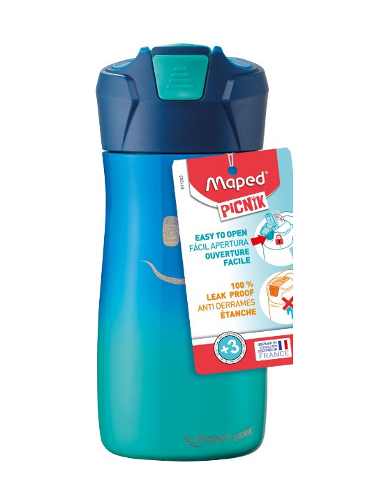 CONCEPT KIDS BOUTEILLE D’EAU FIGURATIVE 430ML BLEU