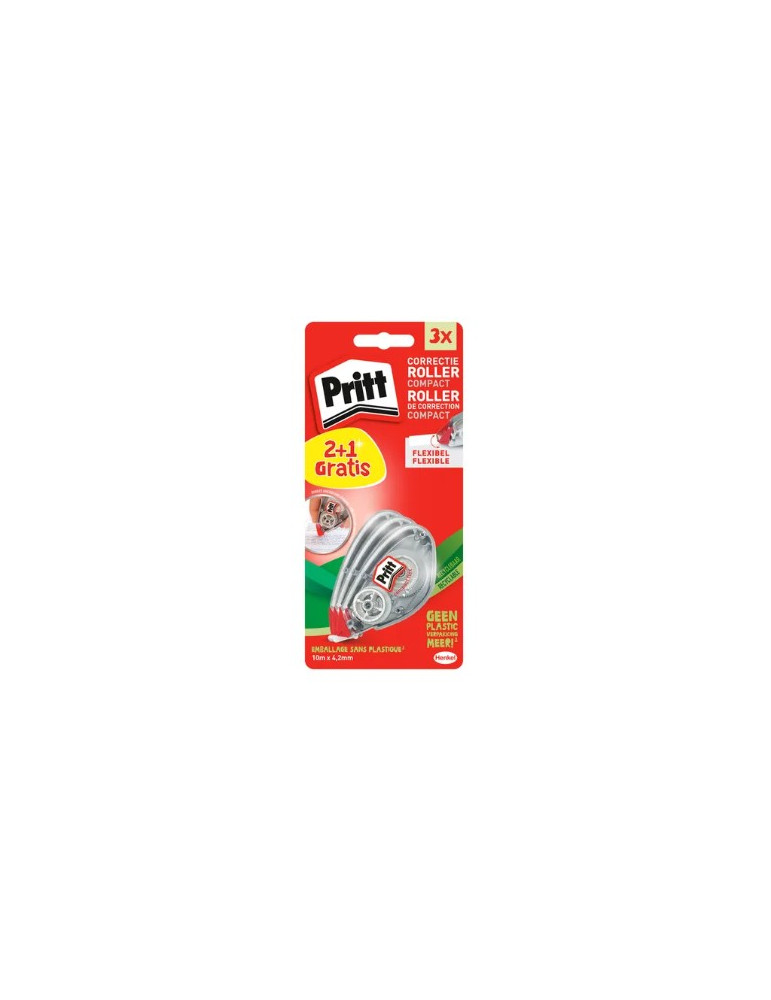 PRITT Compact Roller Flex 2+1 gratis 4,2mm x 10m blister