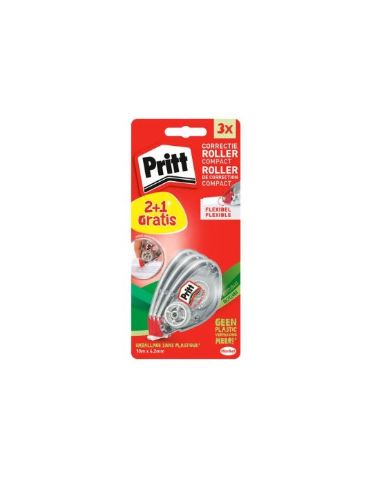 PRITT Compact Roller Flex 2+1 gratis 4,2mm x 10m blister