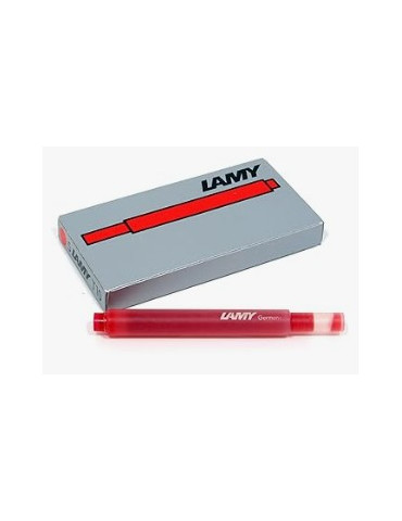 Cartouche d'encre LAMY T10 rouge pour stylo plume