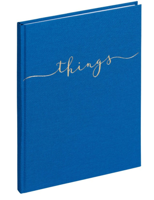 Set 6 Carnet A6 Things bleu