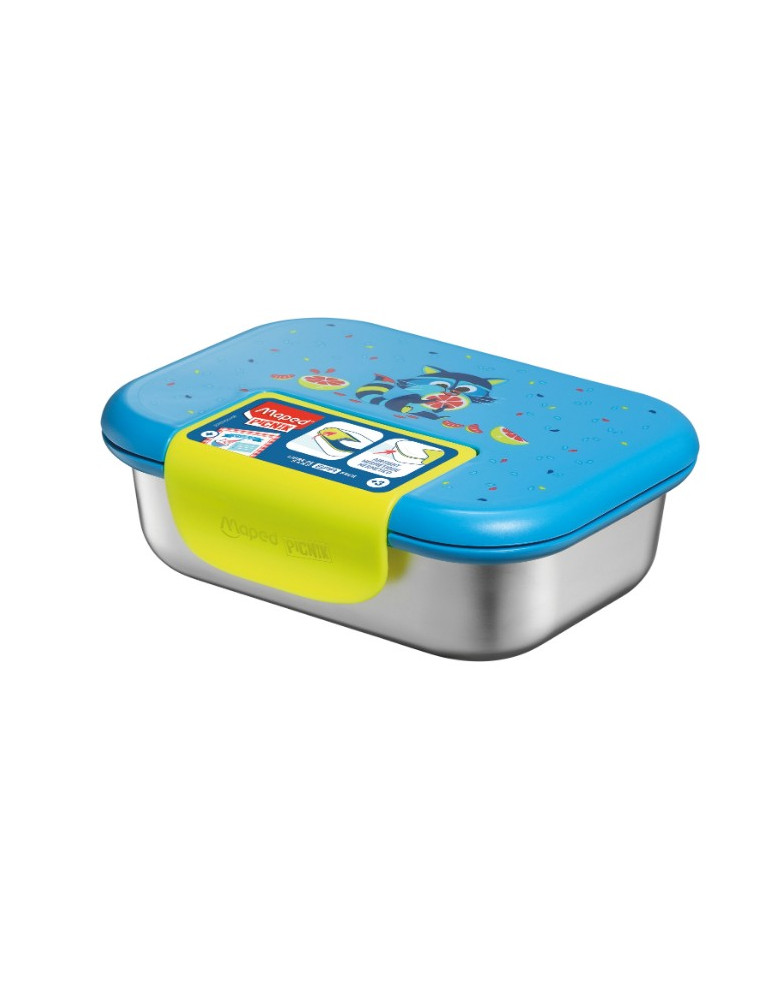 BOÎTE À LUNCH MINIZ EN ACIER INOXYDABLE 900ML RATON LAVEUR