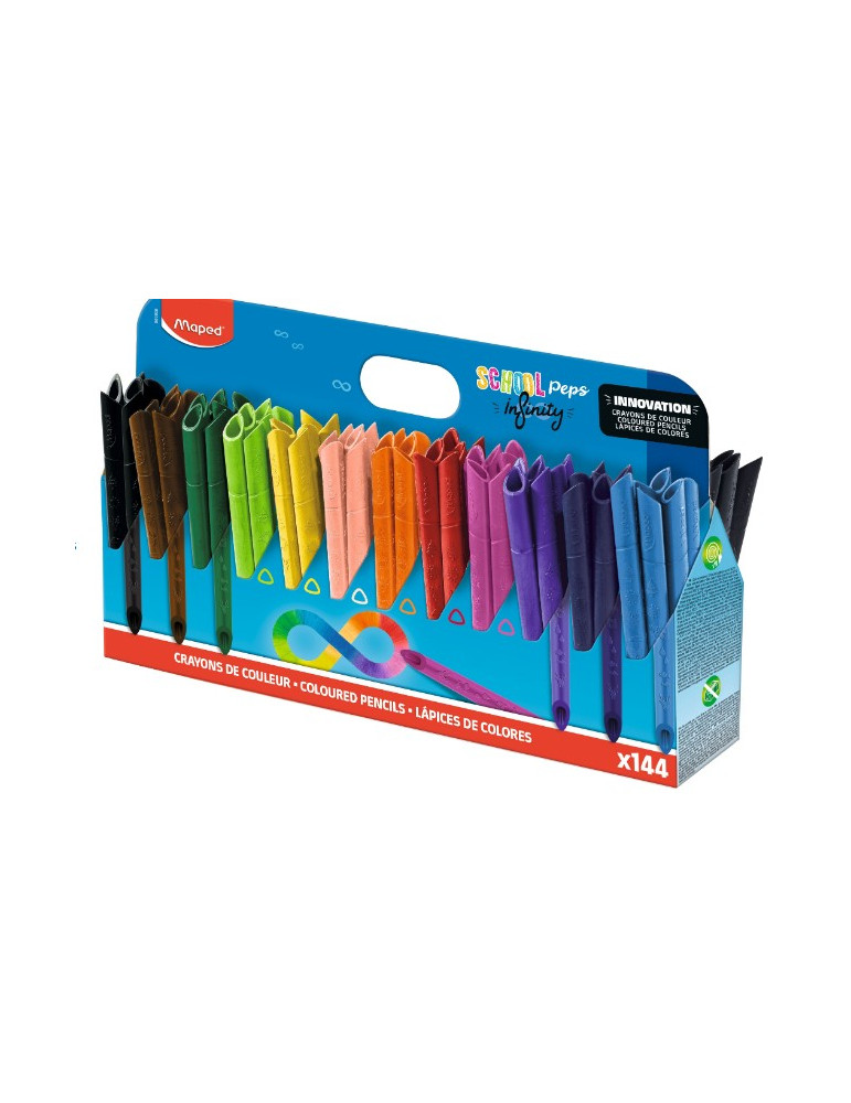 CRAYONS INFINITY X144 PACK SCOLAIRE