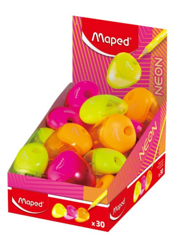 TAILLE-CRAYON IGLOO 1 TROU PRÉSENTOIR NÉON