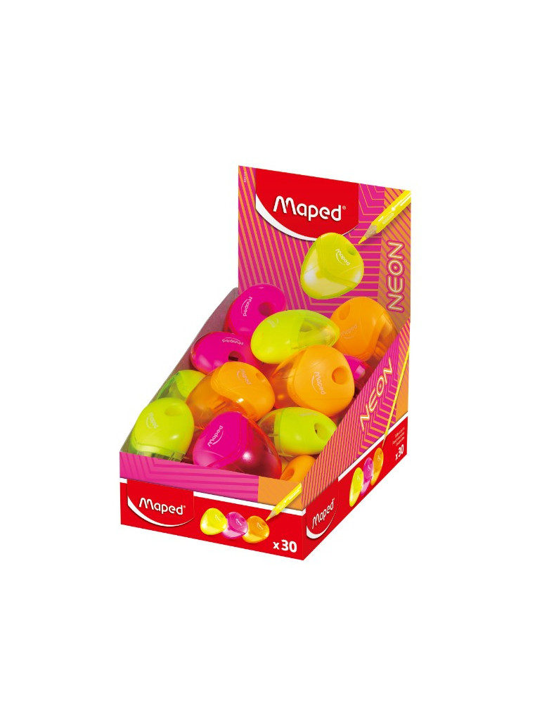 TAILLE-CRAYON IGLOO 1 TROU PRÉSENTOIR NÉON