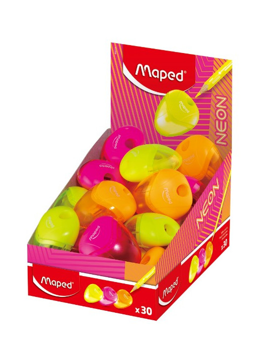 TAILLE-CRAYON IGLOO 1 TROU PRÉSENTOIR NÉON