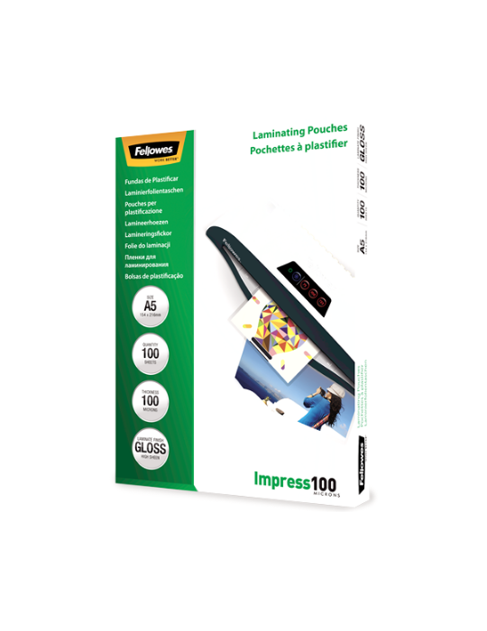 POCHETTES BRILLANTES A5 100MIC
