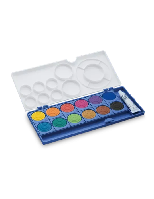 Aquaplus Boite bleue de12 pastilles de peinture LAMY